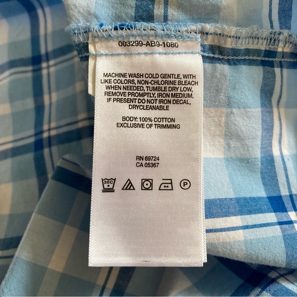 Columbia Rapid Rivers Button Up Plaid Shirt Short Sleeve Men's Size XL AM9132 - Picture 6 of 9